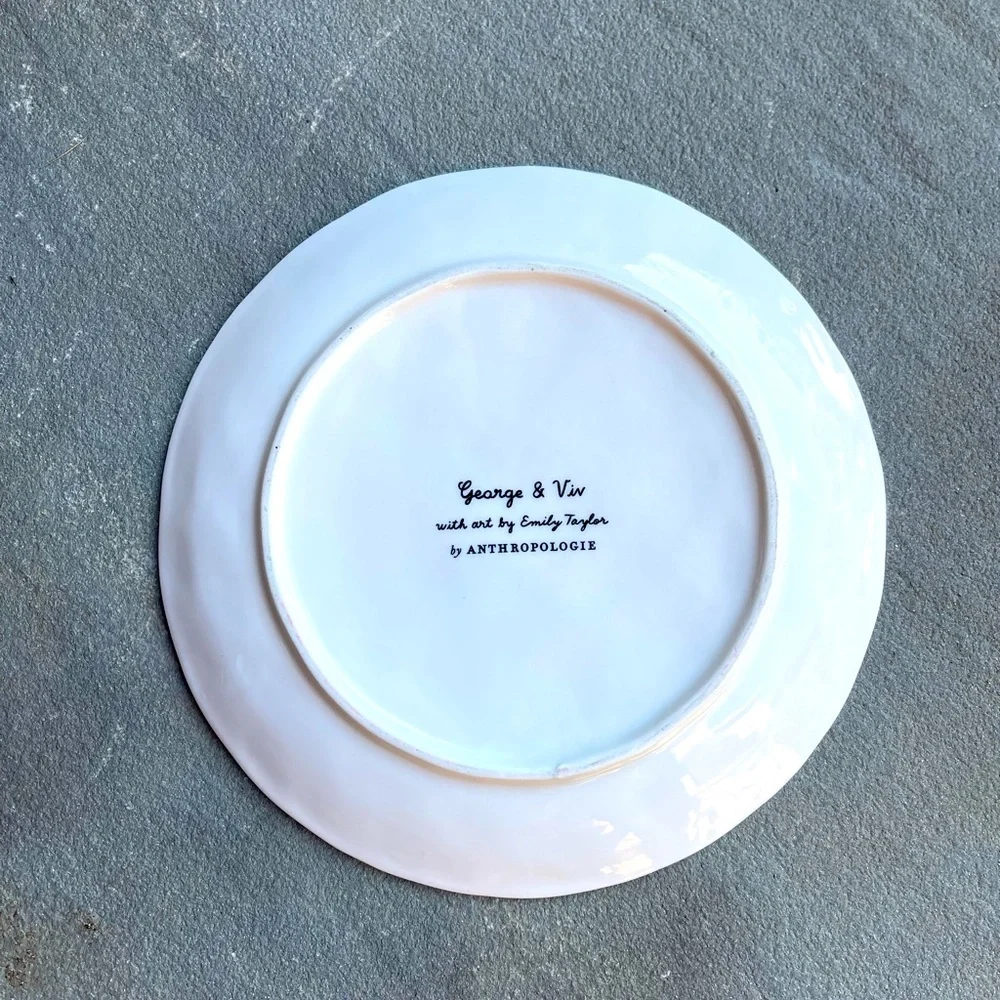 George & Viv Dear Santa Dessert Plate